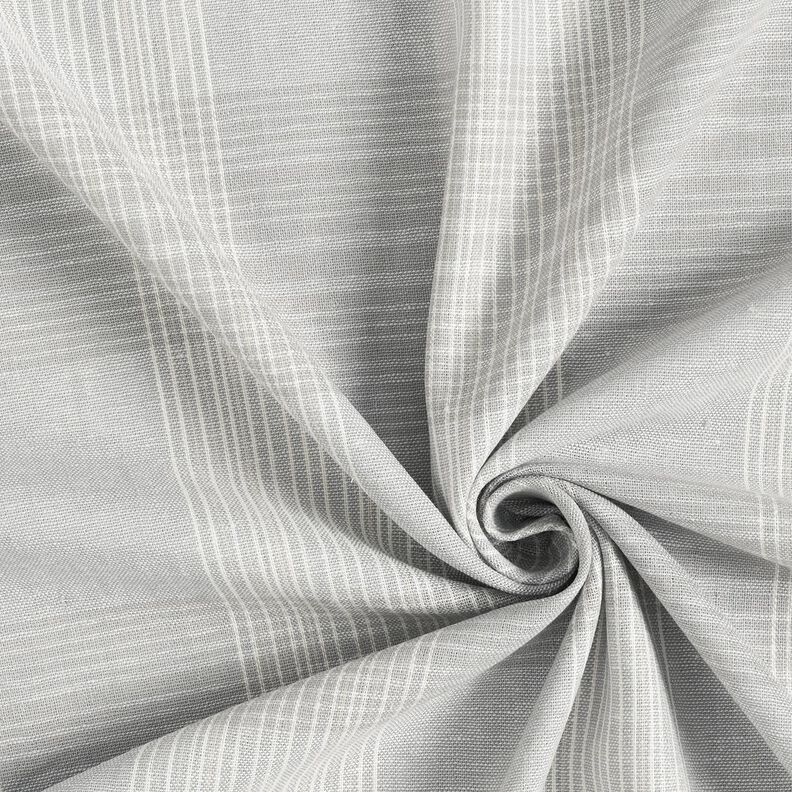 Linen blend check – light grey,  image number 3