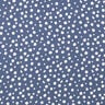 Irregular dots viscose fabric – steel blue/white,  thumbnail number 1