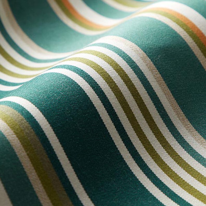 awning fabric Blurred Stripes – fir green/offwhite,  image number 3