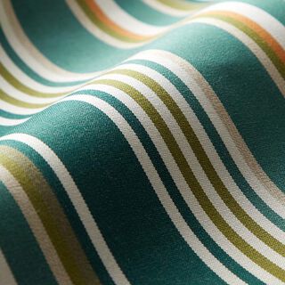 awning fabric Blurred Stripes – fir green/offwhite, 