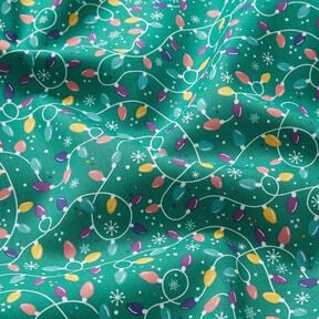 Cotton Poplin string of lights – eucalyptus/lavender, 