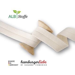 Edge Me Organic Bias Binding [ 3,2 cm ] | Albstoffe – offwhite, 