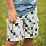 Cotton Jersey Check| Poppy Fabrics – natural/blue grey,  thumbnail number 5