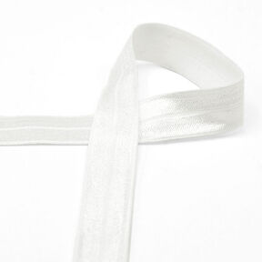 Elastic edging tape (folding elastic) glossy [20 mm] – offwhite, 
