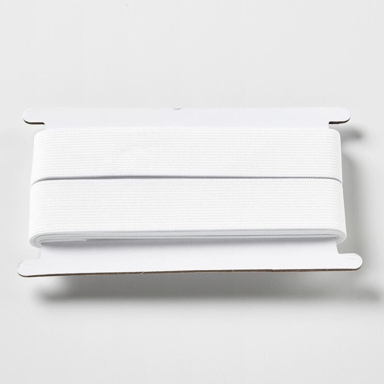 Smooth elastic tape [3 m | 30 mm] – white,  image number 1