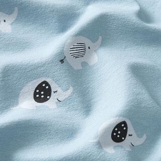 Cotton Jersey Baby Elephants – light blue, 