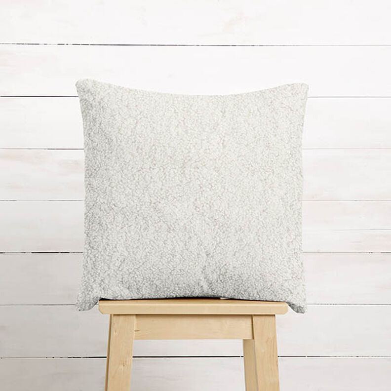 Upholstery Fabric Teddy fur – light beige,  image number 6
