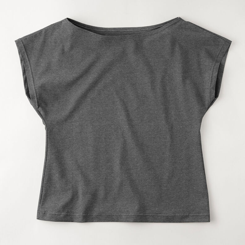 Medium Cotton Jersey Mottled – anthracite,  image number 8