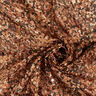 Crêpe chiffon spots and gold dots – brown/metallic gold,  thumbnail number 4