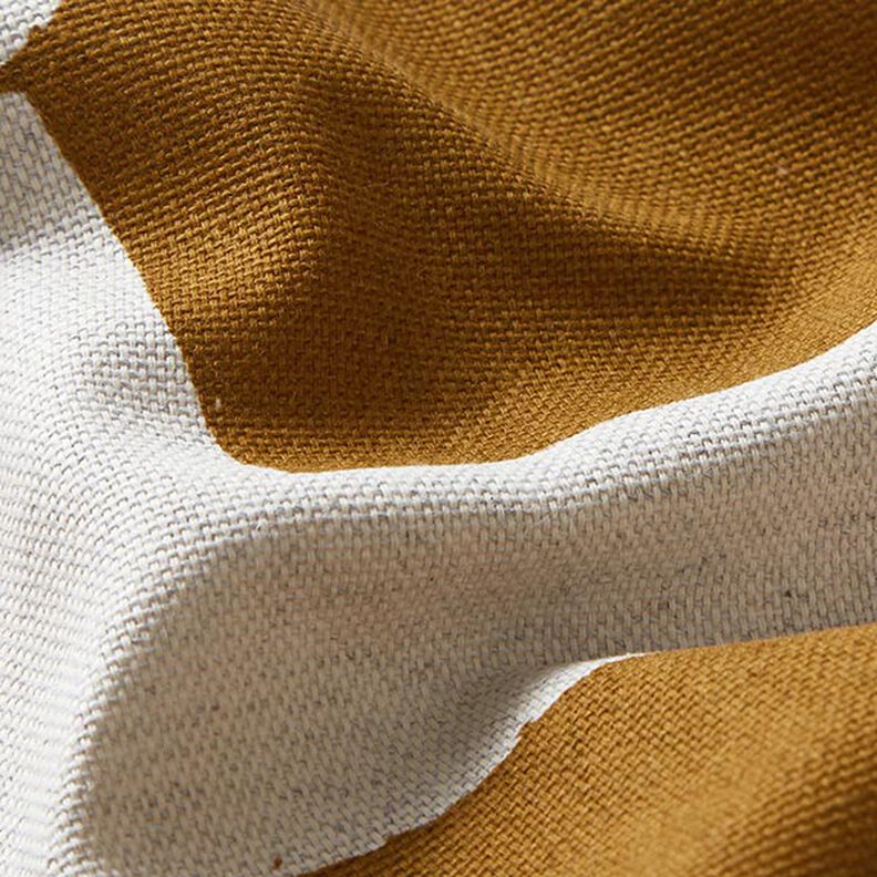 Decor Fabric Half Panama abstract shapes – mustard/natural,  image number 2