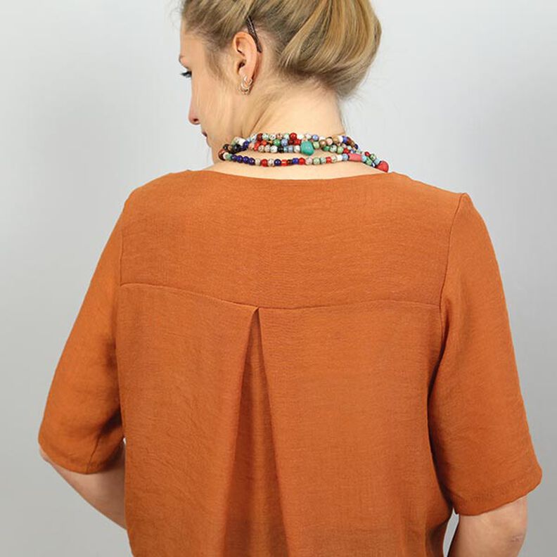 WOMAN YOKO - short tunic with box pleats in the back, Studio Schnittreif  | XS -  XXL,  image number 3