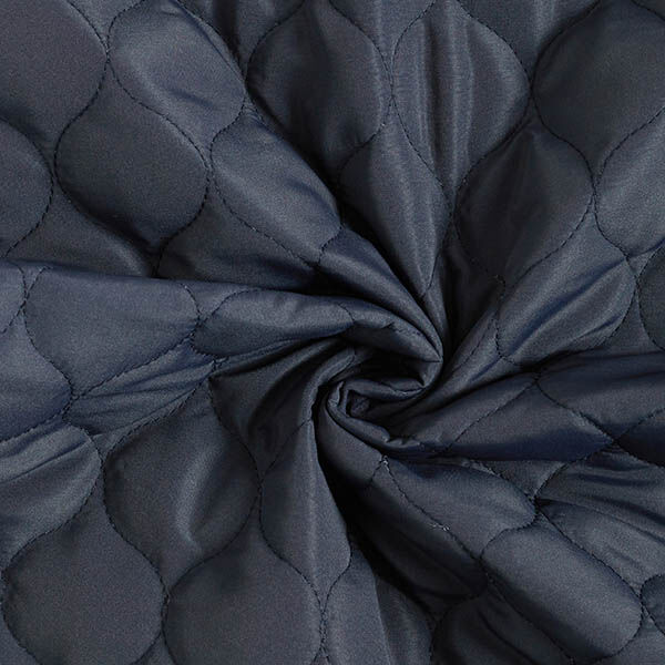 Quilted Fabric Circle Print – navy blue,  image number 3