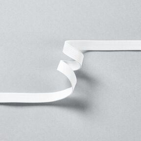 Smooth elastic tape [5 m | 10 mm] – white, 