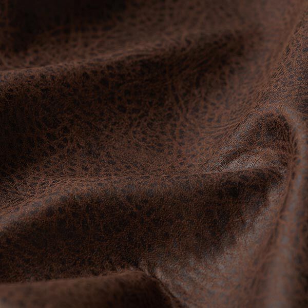 Upholstery Fabric Imitation Leather – dark brown,  image number 2