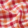 Double Gauze/Muslin Doubleface checked | by Poppy – raspberry/peach orange,  thumbnail number 2