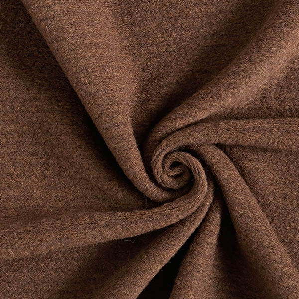 Mottled Wool Blend Knit Coating – chocolate,  image number 1