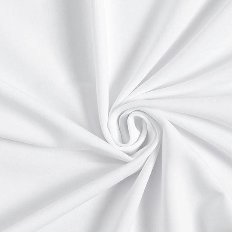 Light French Terry Plain – white,  image number 1