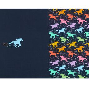 Cotton Jersey Panel Dreamland Horses Panel | Stoff&Liebe – midnight blue, 