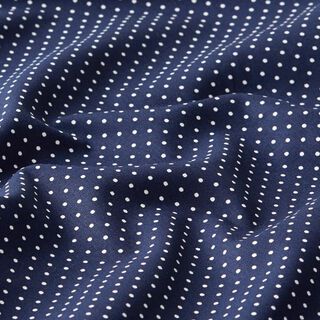 Cotton Poplin Little Dots – navy blue/white, 