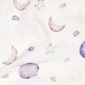 GOTS Double Gauze/Muslin Night’s Sky Digital Print | Poppy Fabrics – ivory/mauve,  thumbnail number 2