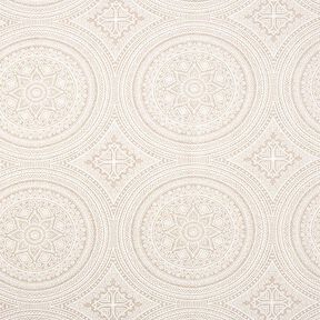 Decor Fabric Canvas Mandala – natural/white, 