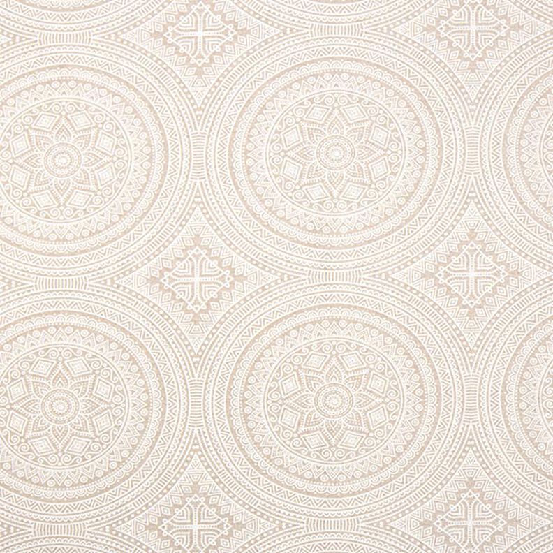 Decor Fabric Canvas Mandala – natural/white,  image number 1