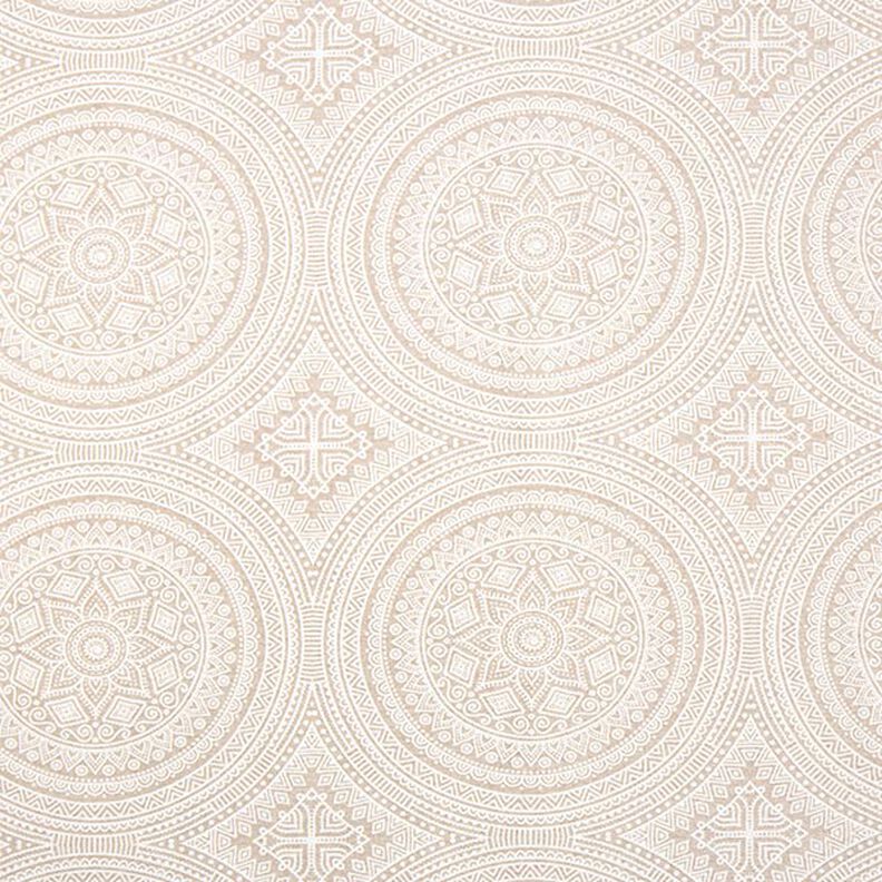 Decor Fabric Canvas Mandala – natural/white,  image number 1