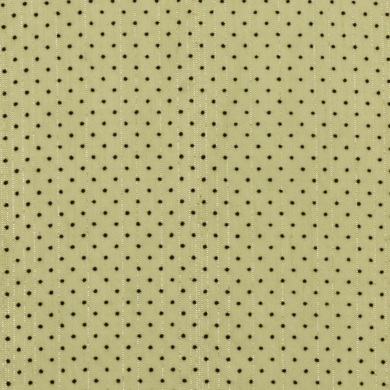 Glitter stripes and dots chiffon – light olive, image number 1