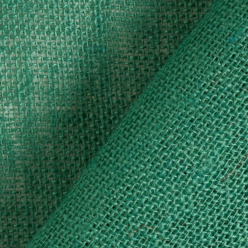 Decor Fabric Jute Plain 150 cm – fir green,  image number 4