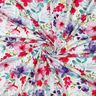 Cotton Jersey Summer Blossoms Digital Print – white/intense pink,  thumbnail number 3