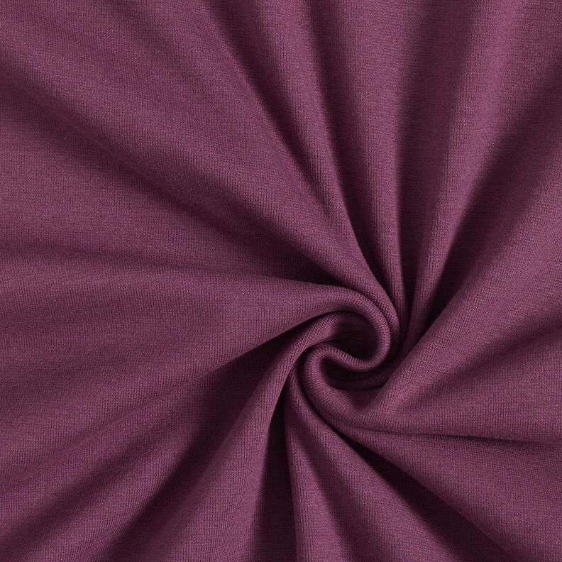 GOTS Cotton Ribbing | Tula – aubergine,  image number 1