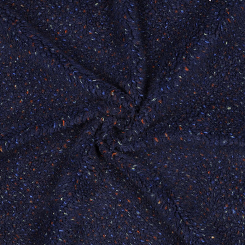 Teddy Fur Tweed Mottled | Poppy Fabrics – navy blue,  image number 3