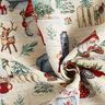 Decor Fabric Tapestry Fabric Christmas gnomes – light beige/red,  thumbnail number 3