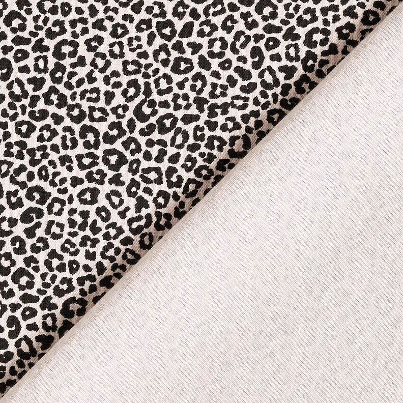 Cotton Jersey Mini Leopard Print – natural/black,  image number 4