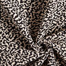 Large Abstract Leopard Print Jacquard Furnishing Fabric – black/sand,  thumbnail number 3