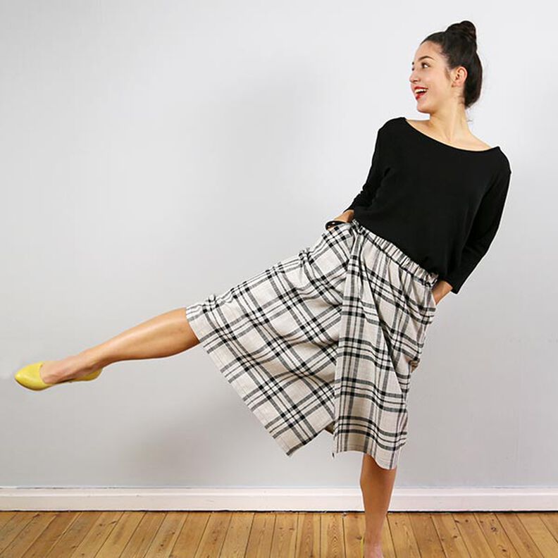 FRAU GINA - Wrap-look skirt with side seam pockets, Studio Schnittreif | XS - XL,  image number 6