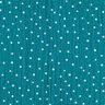 Double Gauze/Muslin Polka Dots – petrol/white | Remnant 110cm,  thumbnail number 1