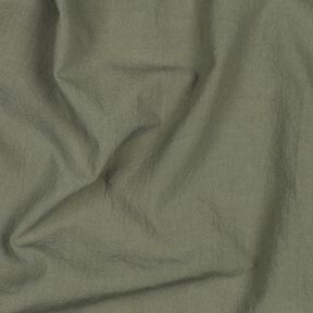 Cotton crinkle pre-washed – dark olive, 