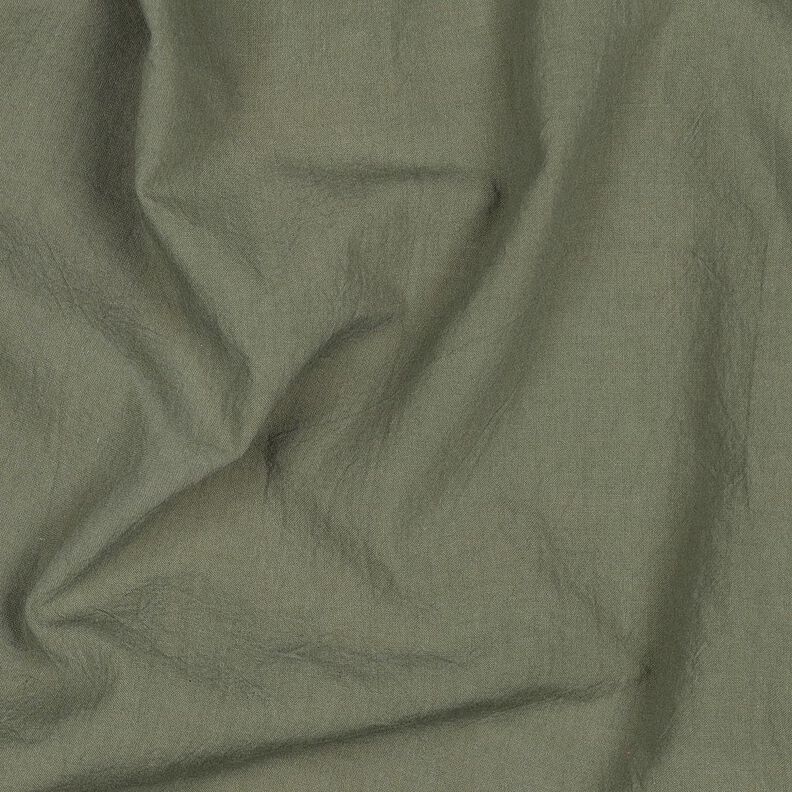 Cotton crinkle pre-washed – dark olive,  image number 2