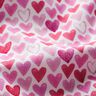 Cotton poplin watercolour hearts – white,  thumbnail number 2