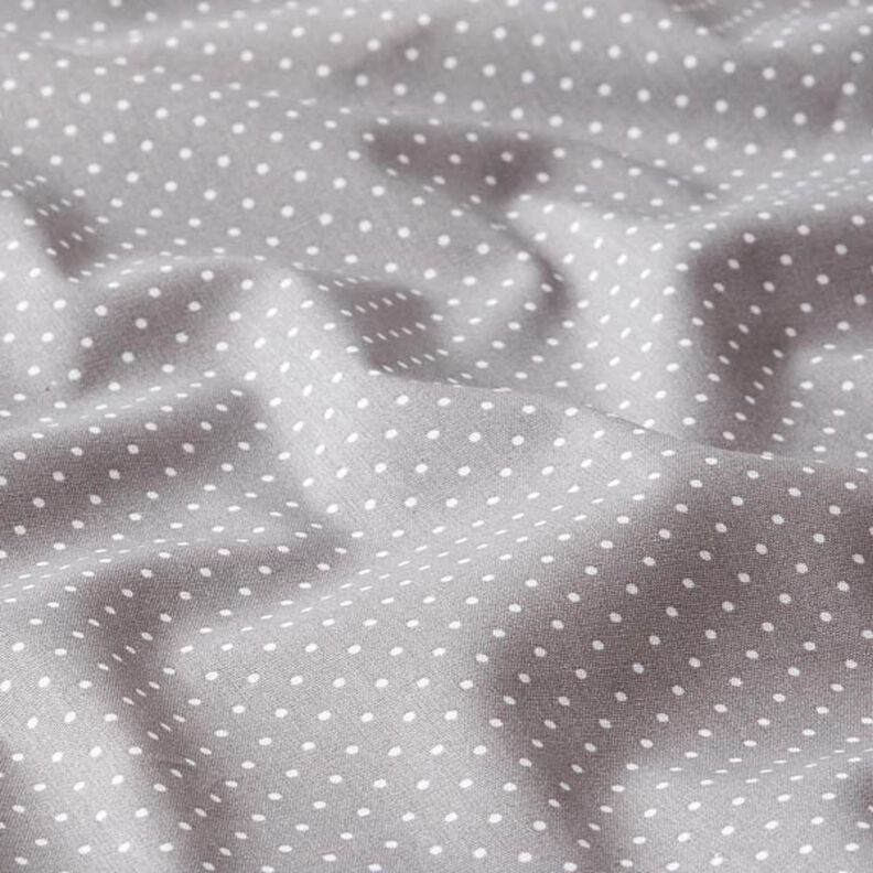 Cotton Poplin Little Dots – grey/white,  image number 2