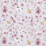 Ribbed Jersey delicate wildflowers digital print – pastel mauve/red lilac,  thumbnail number 1