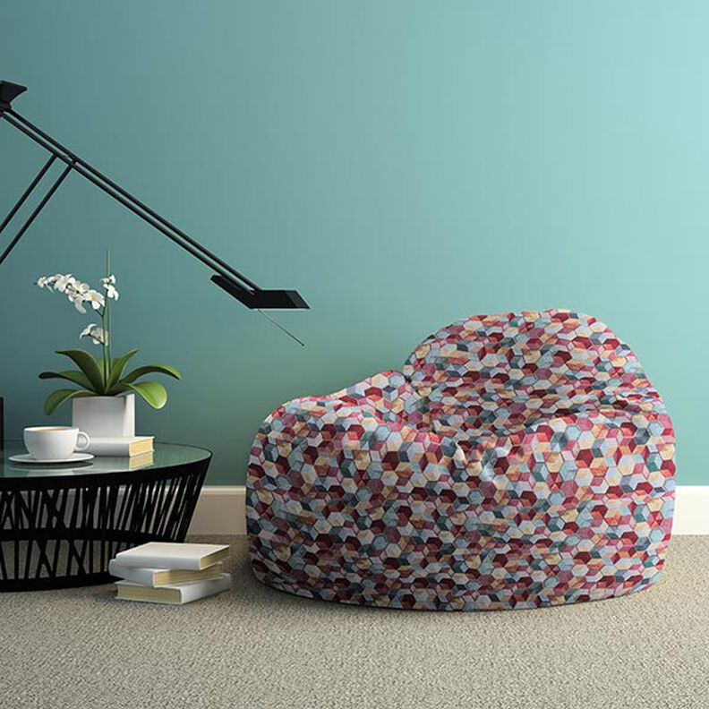 Decor Fabric Tapestry Fabric Colourful Hexagons,  image number 7