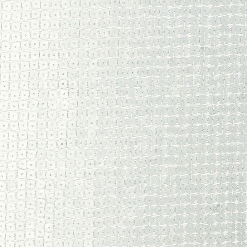Sequin fabric squares – metallic silver,  image number 1