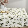 Decor Fabric Half Panama Olives – offwhite/dark olive,  thumbnail number 7