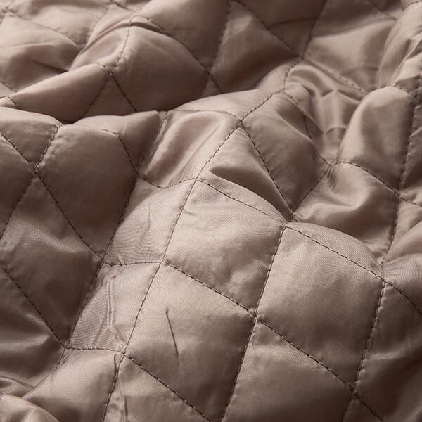 Quilted lining rhombus – taupe,  image number 3