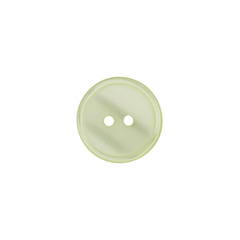 2-Hole Polyester Button  – pastel green,  image number 1
