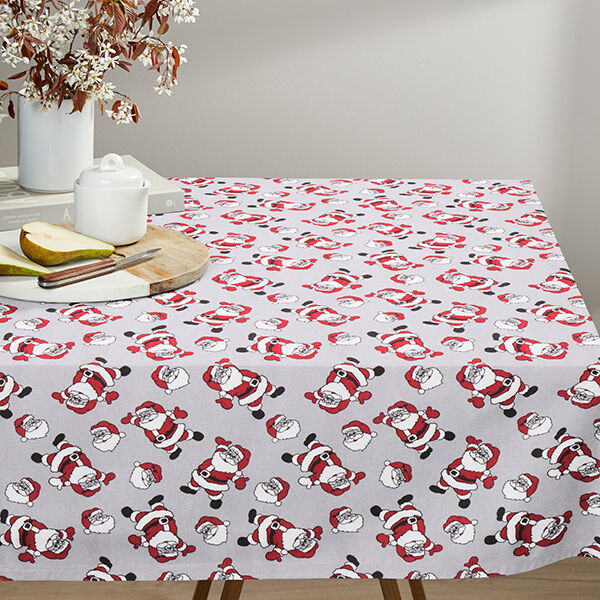 Decor Fabric Canvas Cheery Santa – light grey/red, image number 7