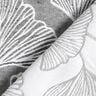 Decor Fabric Jacquard large ginkgo – granite/ivory,  thumbnail number 4
