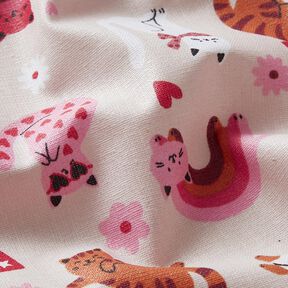 Coated Cotton playful kittens – rosé, 